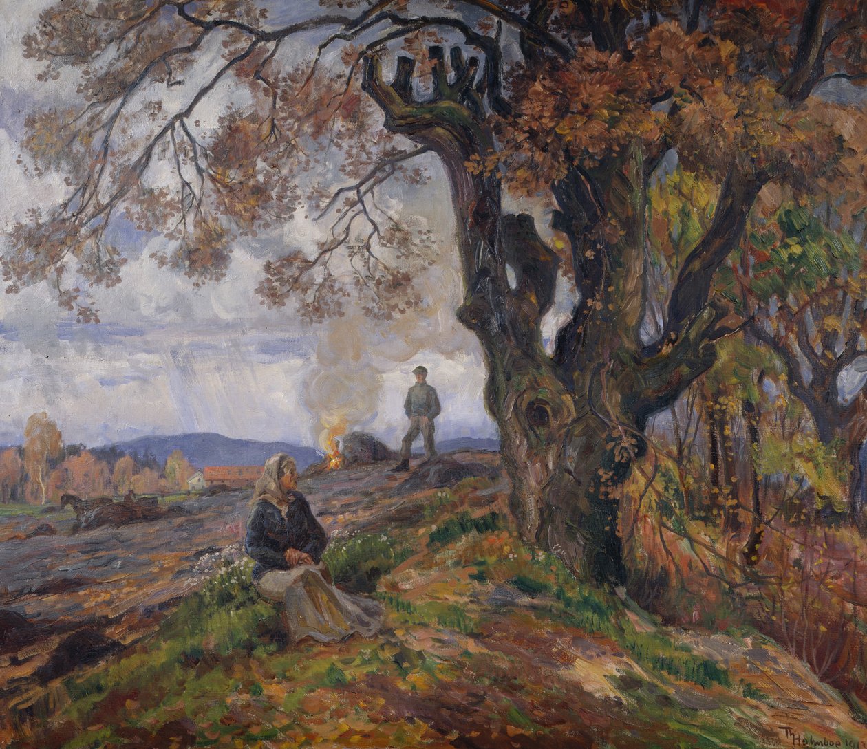 Kerti szemét máglyája alkotó: Thorolf Holmboe