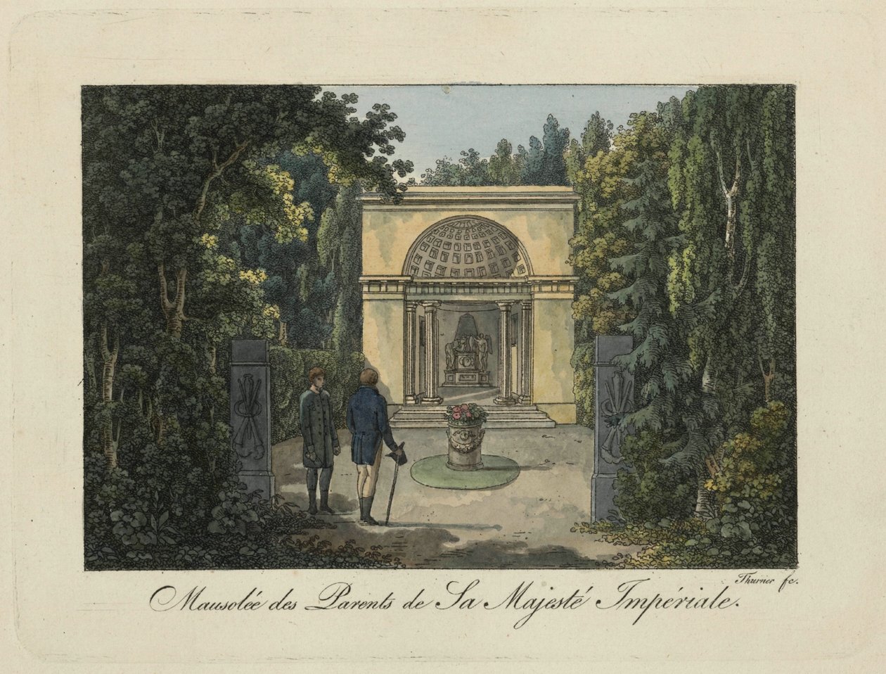 A szülők emlékműve a Pavlovsk Parkban, 1810-es évek. alkotó: Thurner