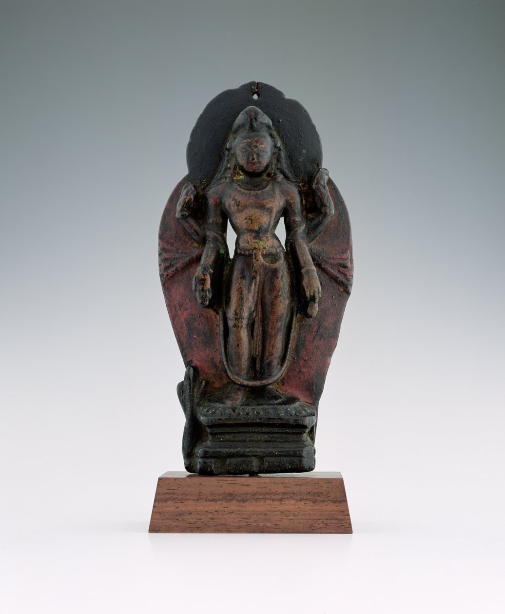 Jatamukuta Lokesvara, 11-12. század (fa és pigment) alkotó: Tibetan School