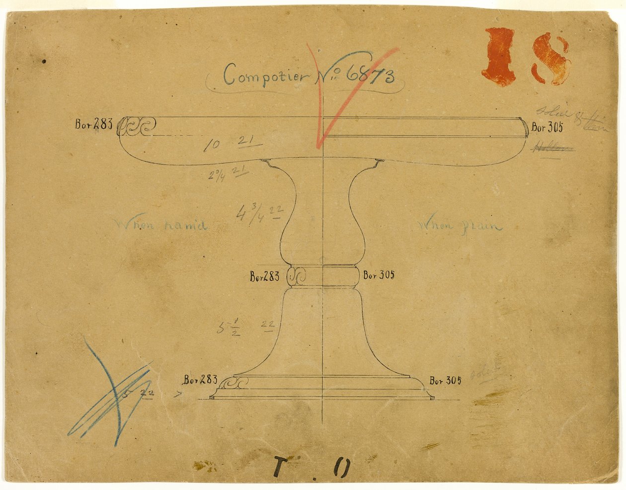 Tervezés a 6873-as számú Compotier számára alkotó: Tiffany and Company