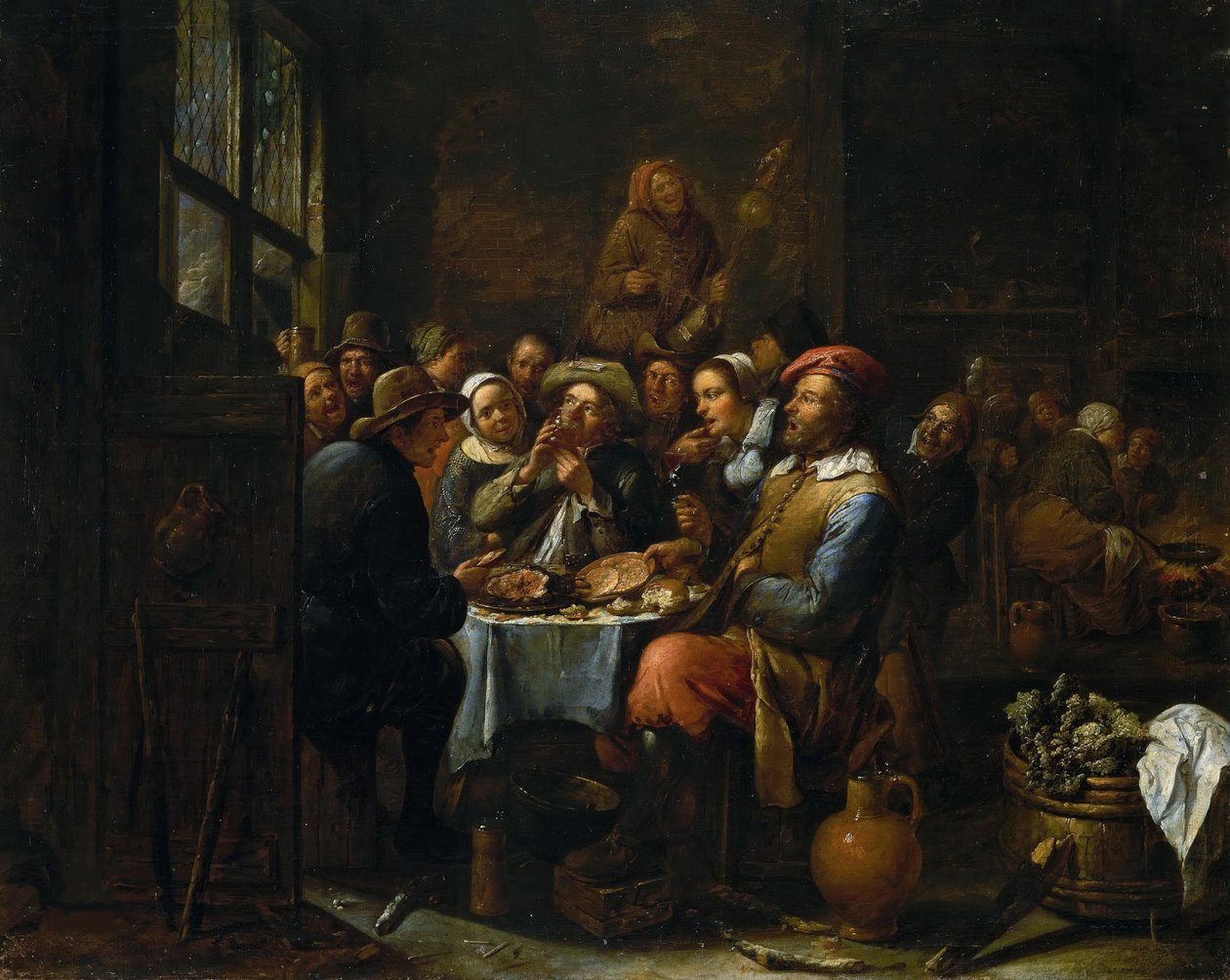 Egy kocsma belseje, c. 1650-1660. alkotó: Tilborgh