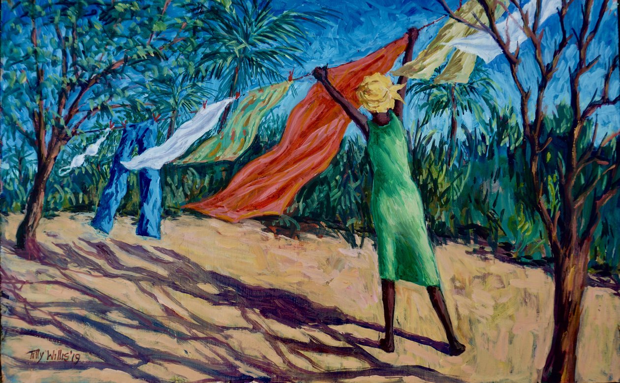 Szeles nap, 2019 (olaj) alkotó: Tilly Willis