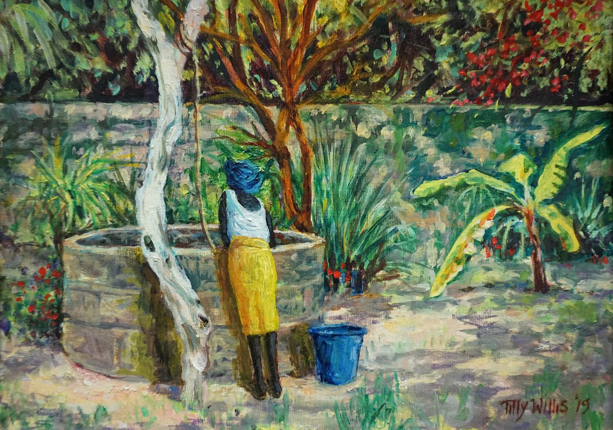 The Blue Bucket 2019 (olaj) alkotó: Tilly Willis