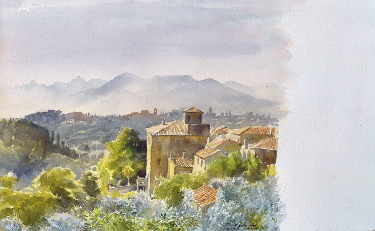 San Ruffino, Casciani, Toszkána, 1998 (wc papíron) alkotó: Tim Scott Bolton