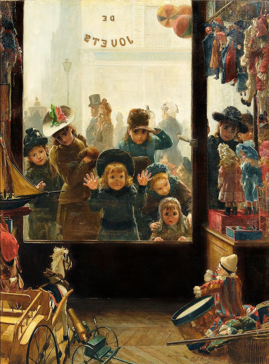 A Játékbolt ablaka alkotó: Timoleon Marie Lobrichon