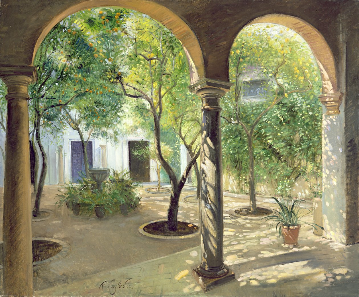 Árnyékos udvar, Vianna palota, Cordoba alkotó: Timothy Easton