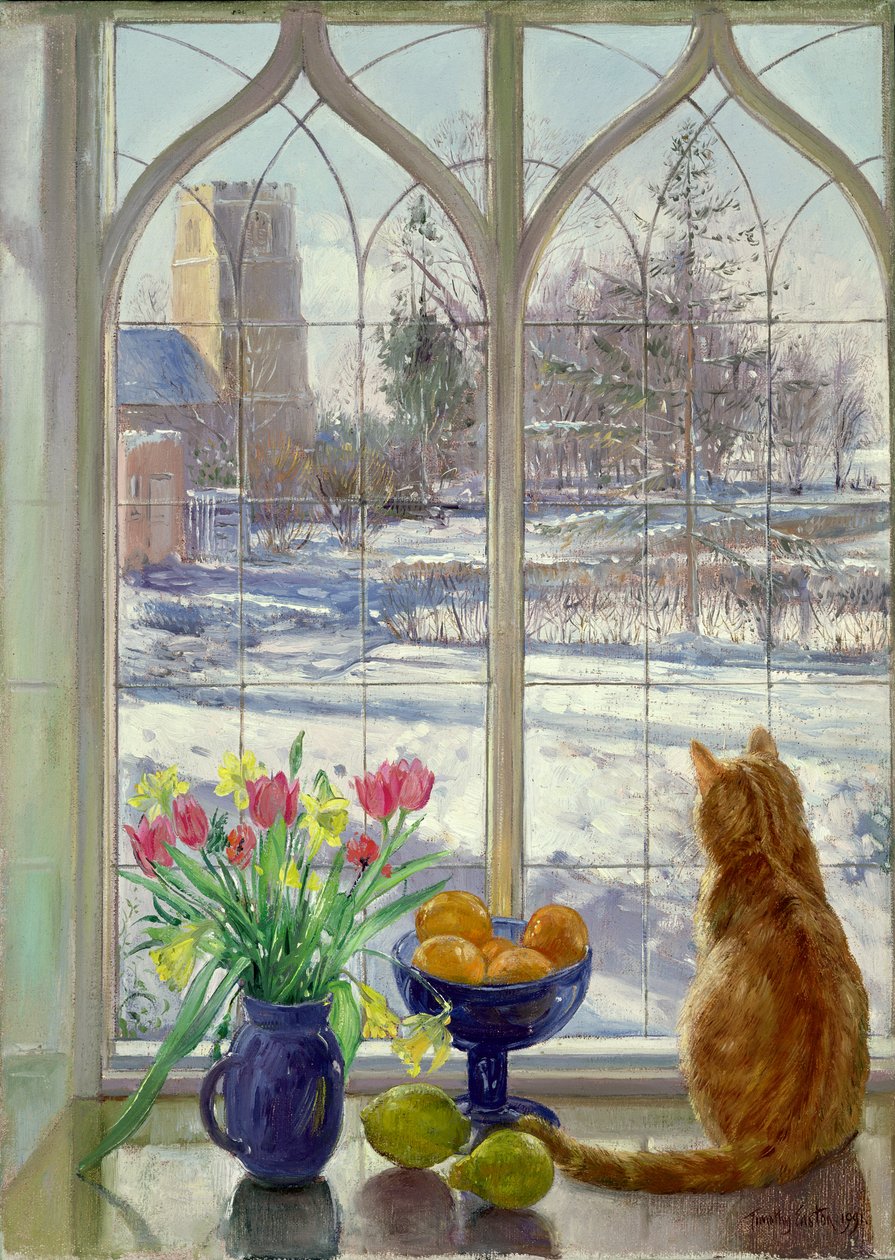 Hóárnyak és macska alkotó: Timothy Easton