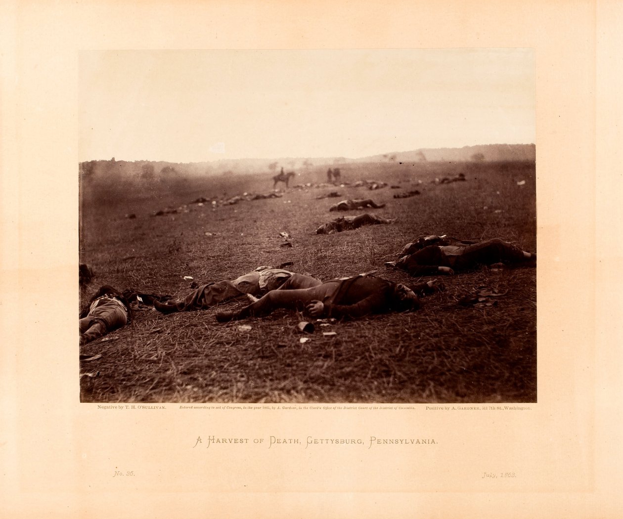 Halál aratása, Gettysburg, Pennsylvania alkotó: Timothy H. OSullivan