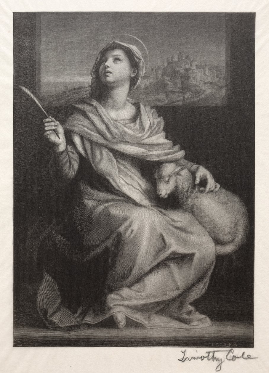 Régi olasz mesterek: Szent Ágnes, 1888-1892. alkotó: Timothy Cole