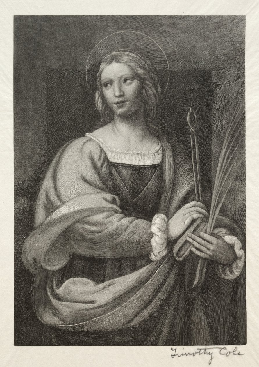 Régi olasz mesterek: Szent Apollónia, 1888-1892. alkotó: Timothy Cole