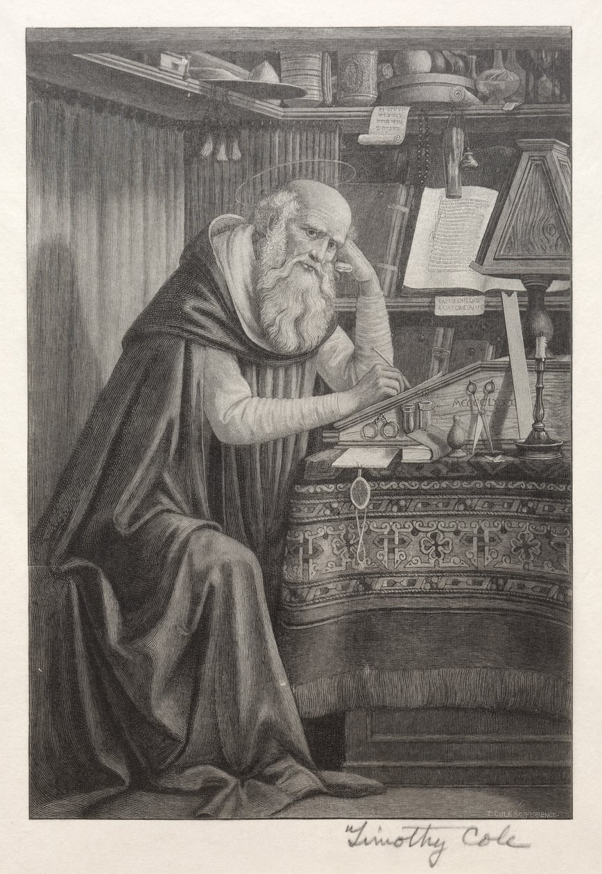 Régi olasz mesterek: Szent Jeromos, 1888-1892. alkotó: Timothy Cole