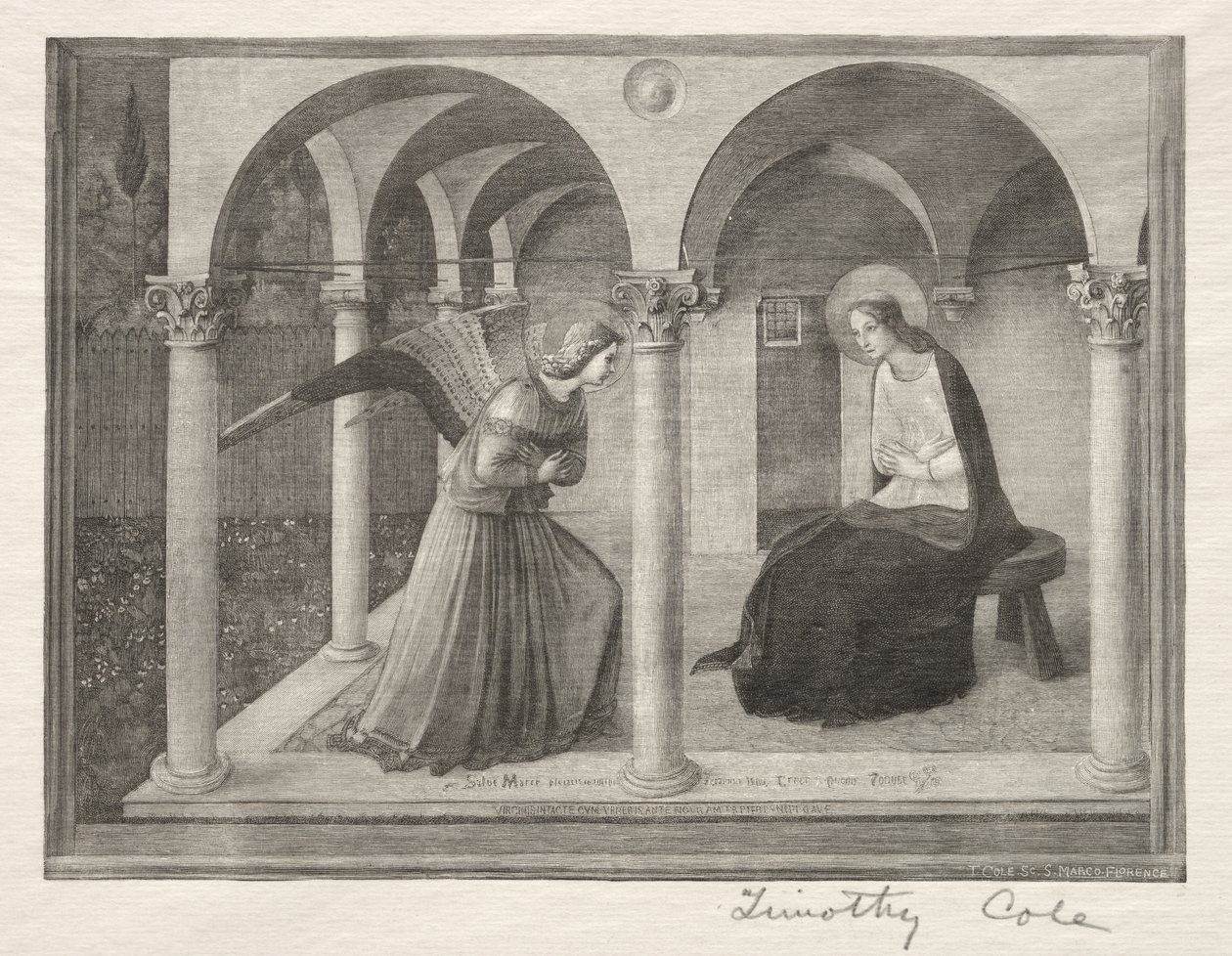 Régi olasz mesterek: Angyali üdvözlet, 1888-1892. alkotó: Timothy Cole