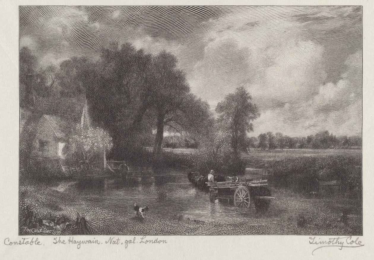 A Haywain alkotó: Timothy Cole after John Constable