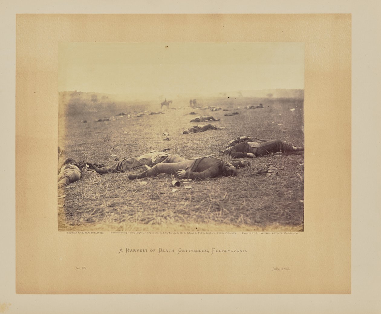 A halál aratása, Gettysburg, Pennsylvania alkotó: Timothy H. OSullivan