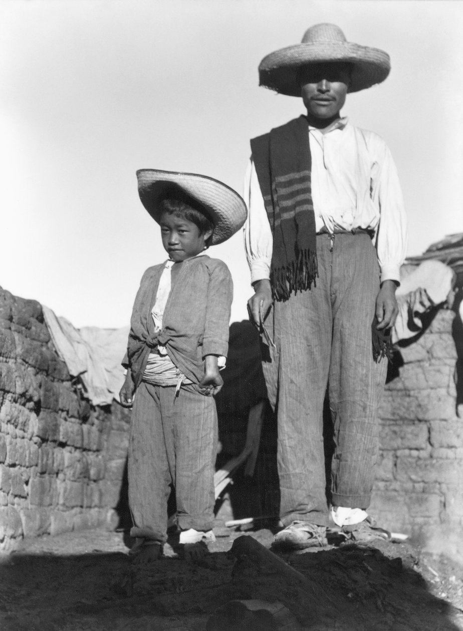 Tanyasi paraszt és fia, Veracruz állam, Mexikó, 1927 alkotó: Tina Modotti