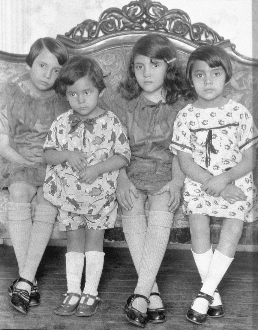 Négy lány, Mexikóváros, 1926 körül alkotó: Tina Modotti