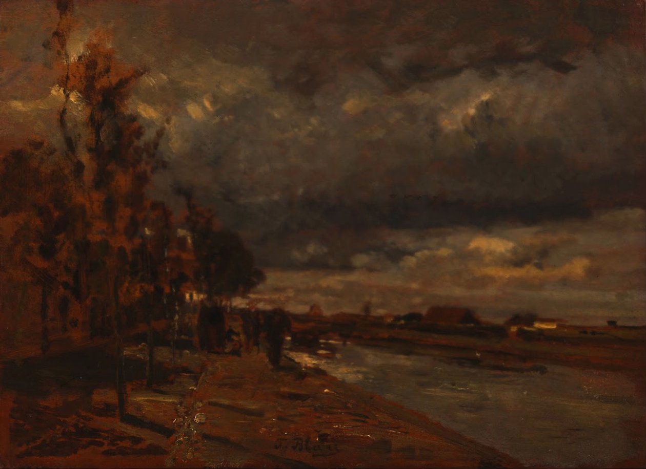 Csatorna Hollandiában, 1885 alkotó: Tina Blau