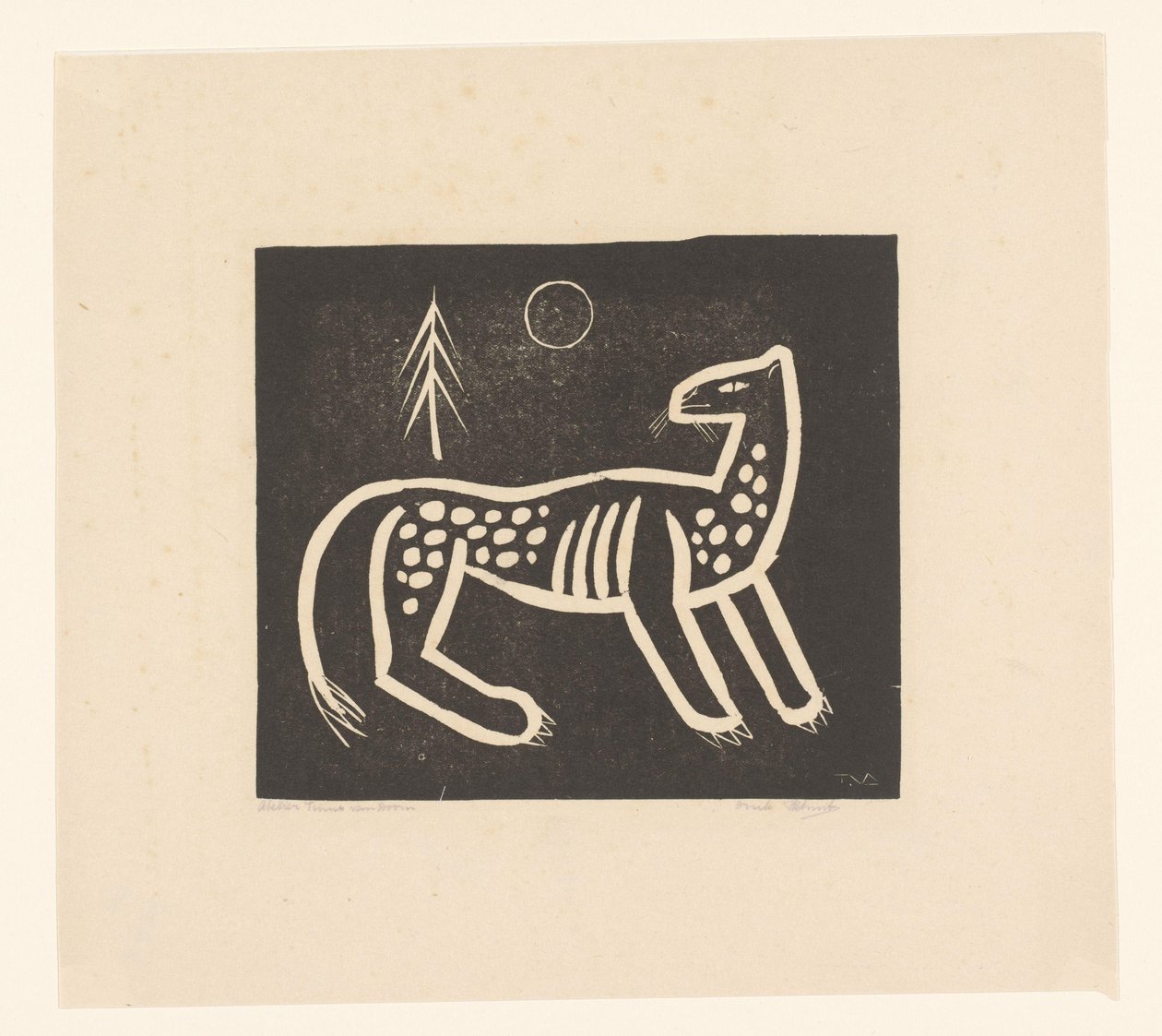 Tigris alkotó: Tinus van Doorn (signed by artist)