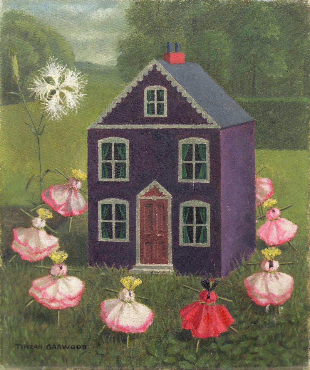 Szufrazsett háza (olaj, vászon) alkotó: Tirzah Ravilious