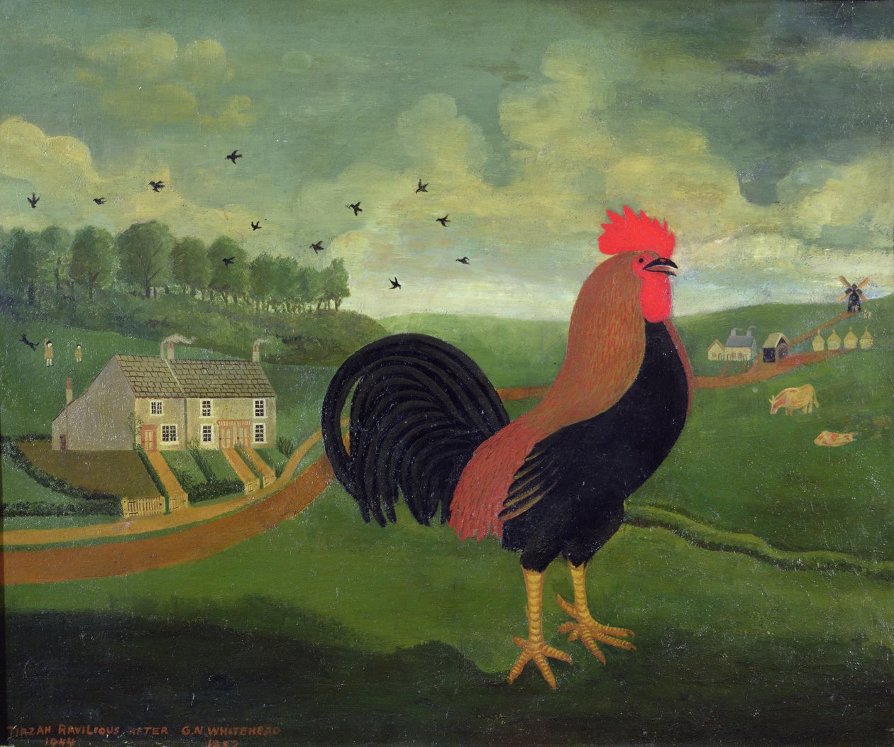 A kakas (G. N. Whitehead nyomán alkotó: Tirzah Ravilious