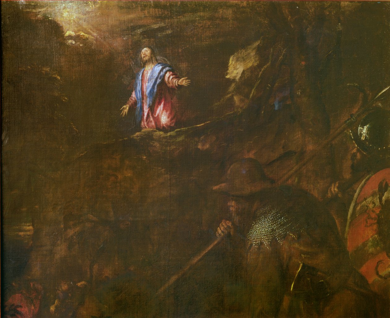 Krisztus az Olajfák kertjében (részlet), 1562 alkotó: Tiziano Vecelli