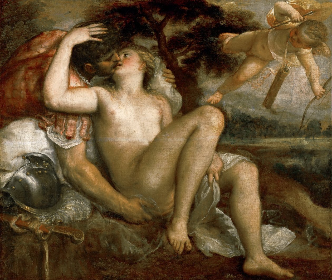 Mars, Vénusz és Amor alkotó: Tiziano Vecelli