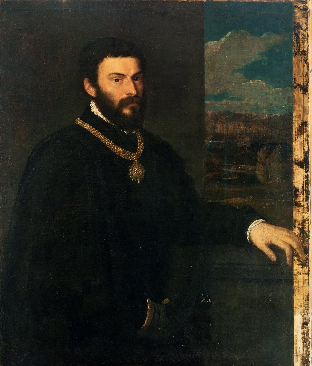 Antonio Porcia gróf portréja alkotó: Tiziano Vecelli