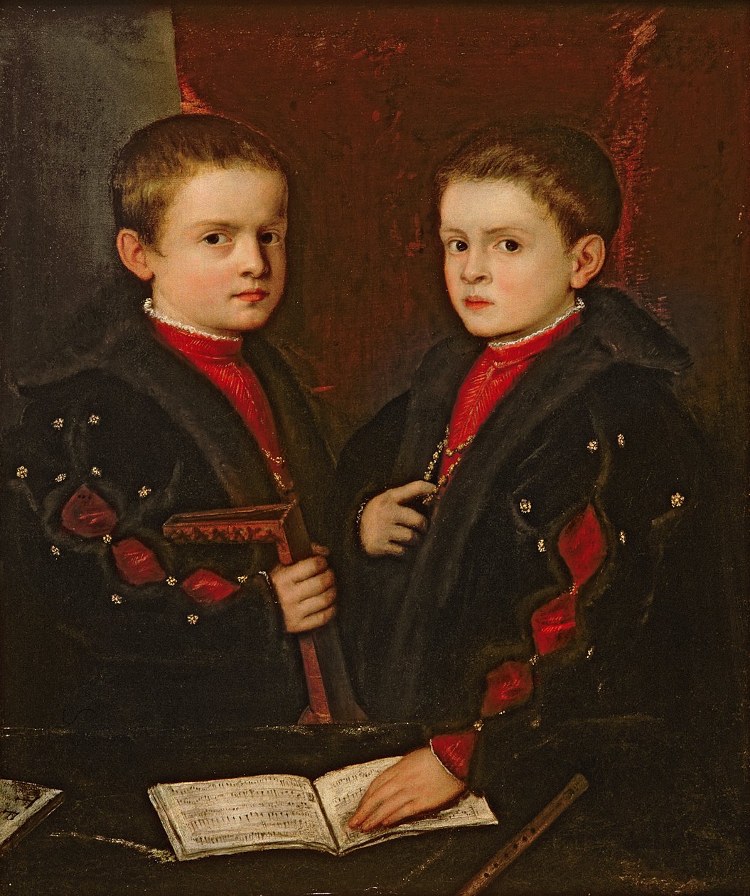 Gerolamo Melchiorre (sz. 1536) és testvére, Francesco Santo da Pesaro (sz. 1537) portréja, 1544 körül alkotó: Tiziano Vecelli