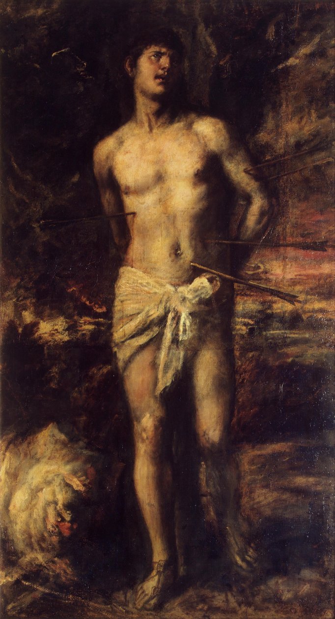 Szent Sebastian alkotó: Tiziano Vecelli