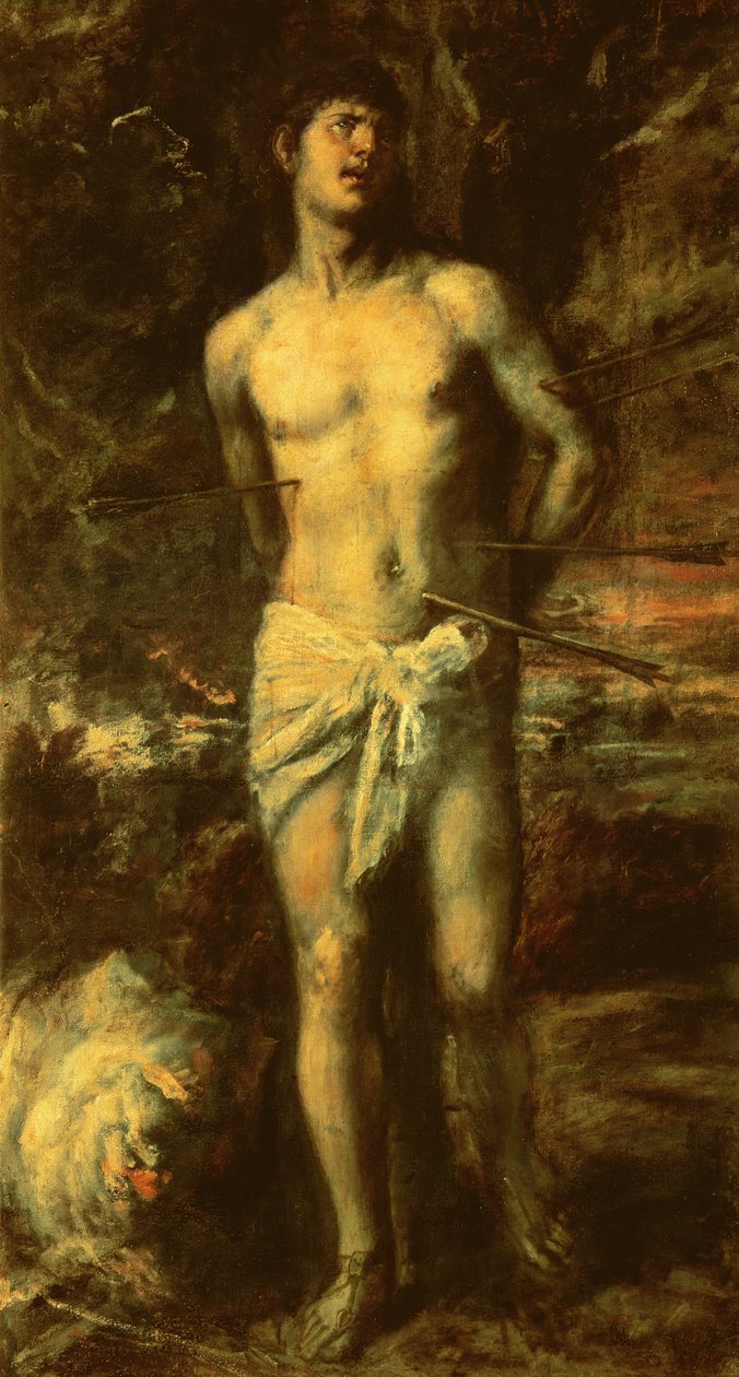 Szent Sebestyén, 1570 körül alkotó: Tiziano Vecelli