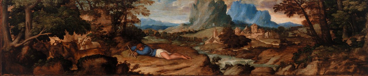 Alvó juhász alkotó: Titian (Tiziano Vecellio)