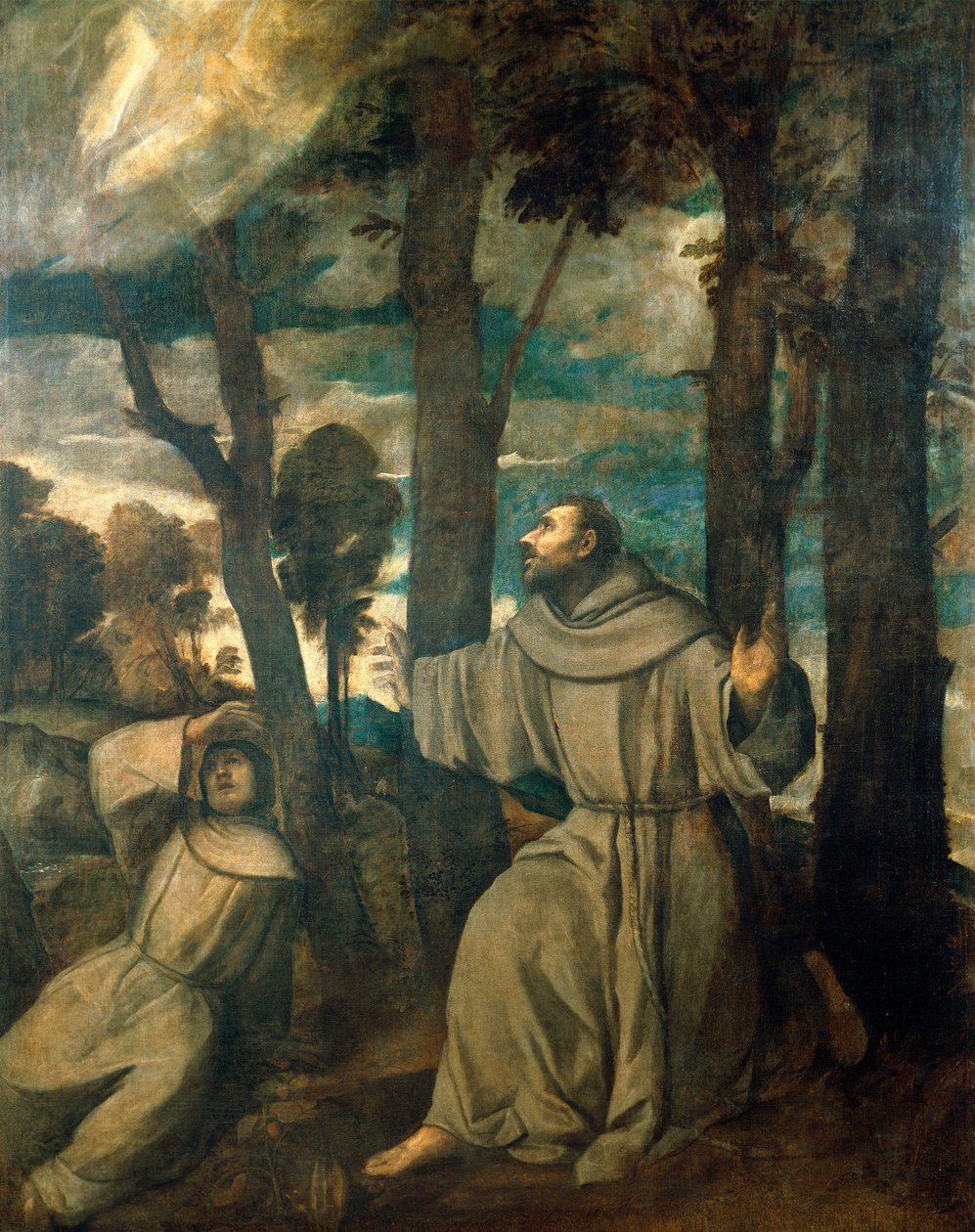 Szent Ferenc stigmát kap alkotó: Titian (c.1488 1576)