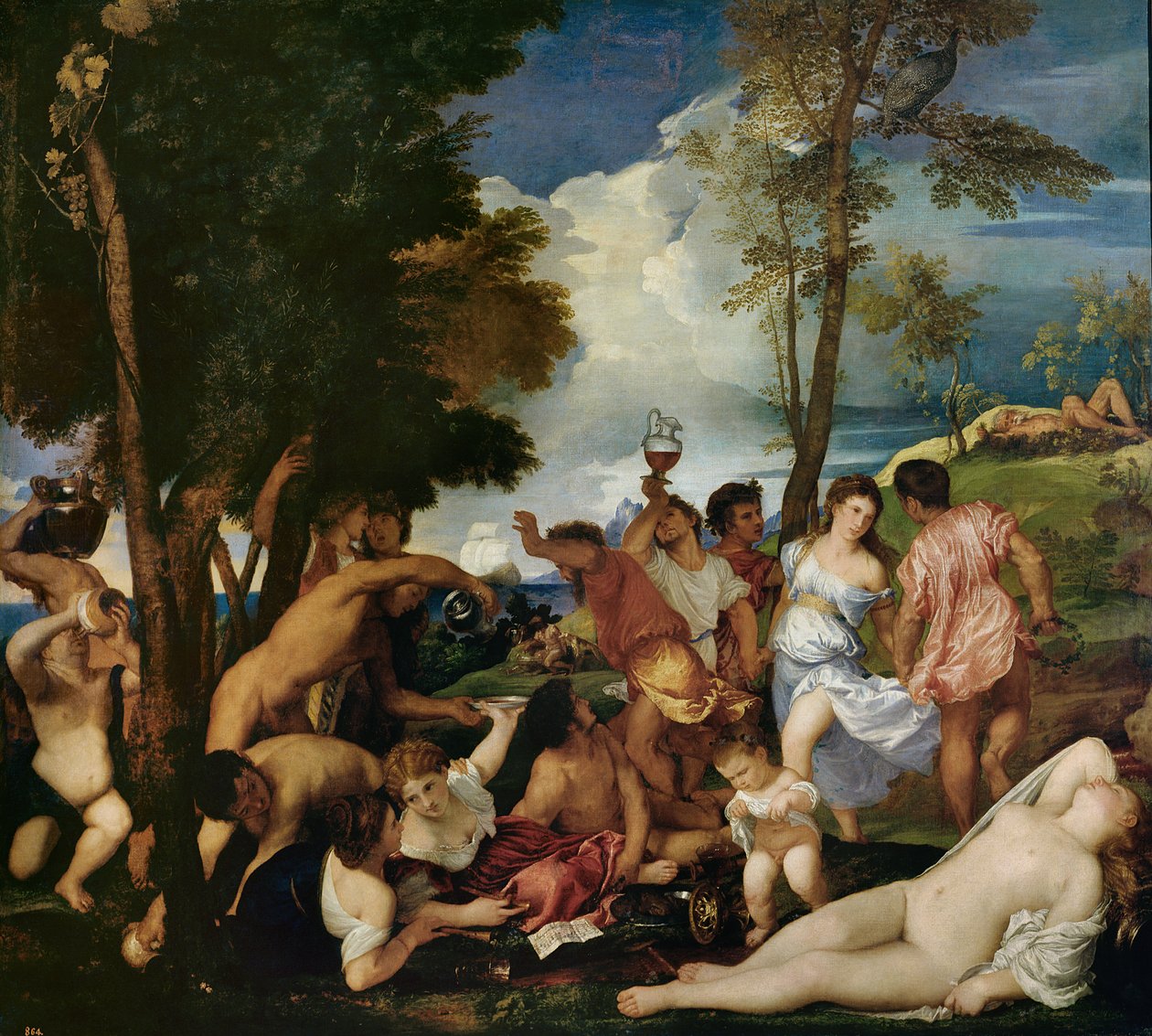 Andriánok, 1523-1524 körül (olaj, vászon) alkotó: Tiziano Vecelli