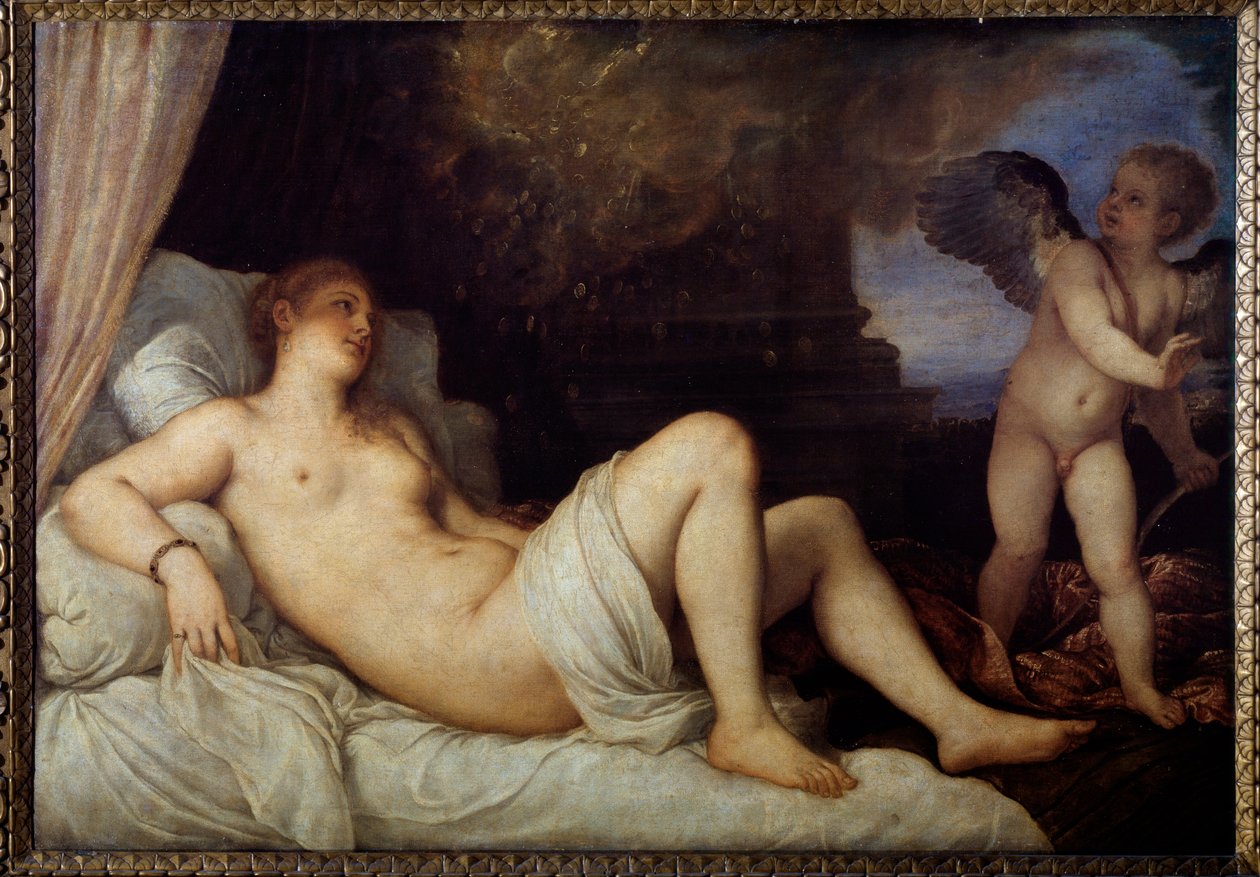 Danae - olaj, vászon alkotó: Titian (c.1488 1576)