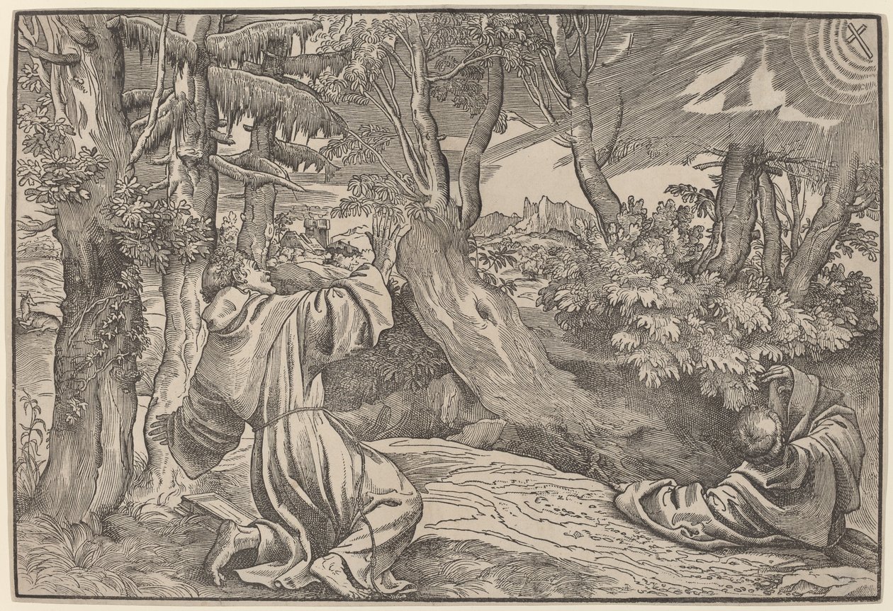Szent Ferenc a stigmákat fogadja alkotó: Titian
