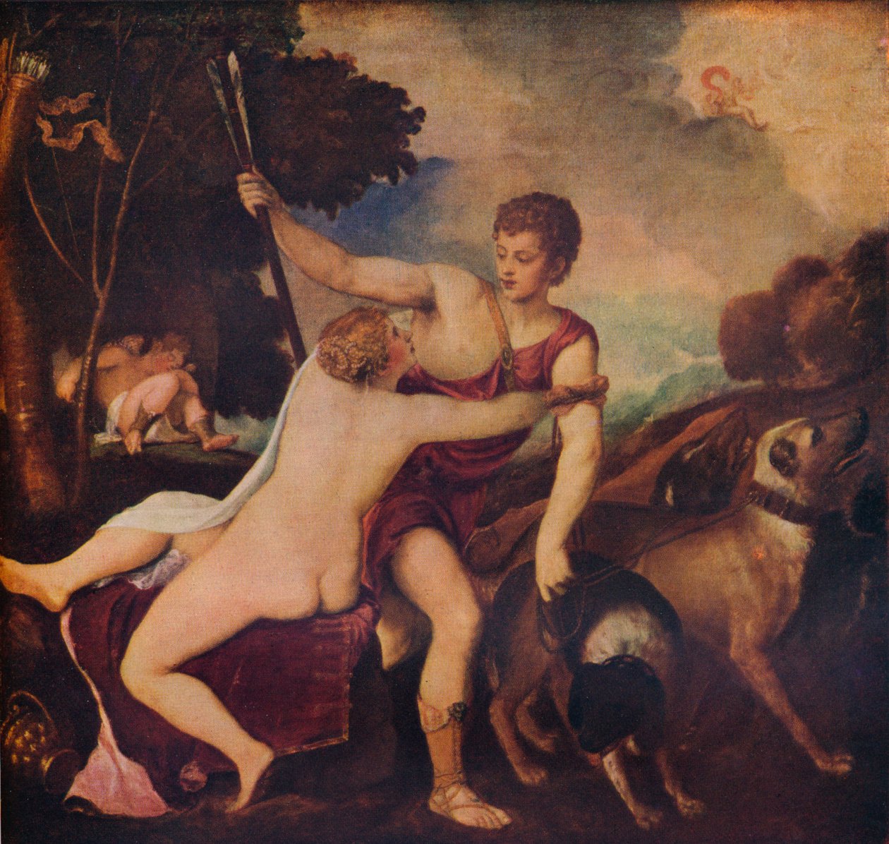 Vénusz és Adonisz, 1545, 1937 alkotó: Tiziano Vecelli