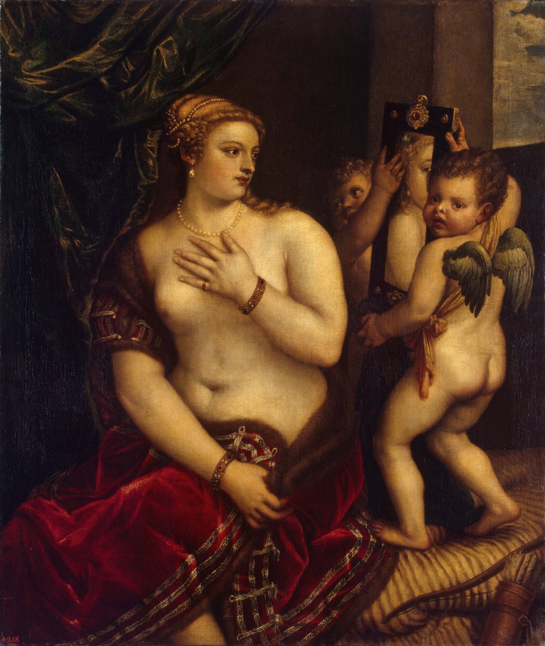 Vénusz tükörrel, 1560 alkotó: Titian,