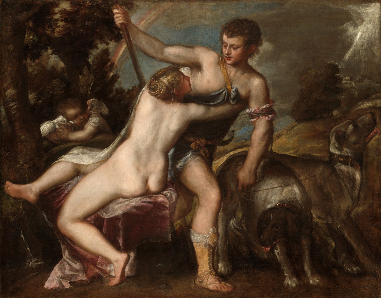 Vénusz és Adonisz alkotó: Titian and Workshop