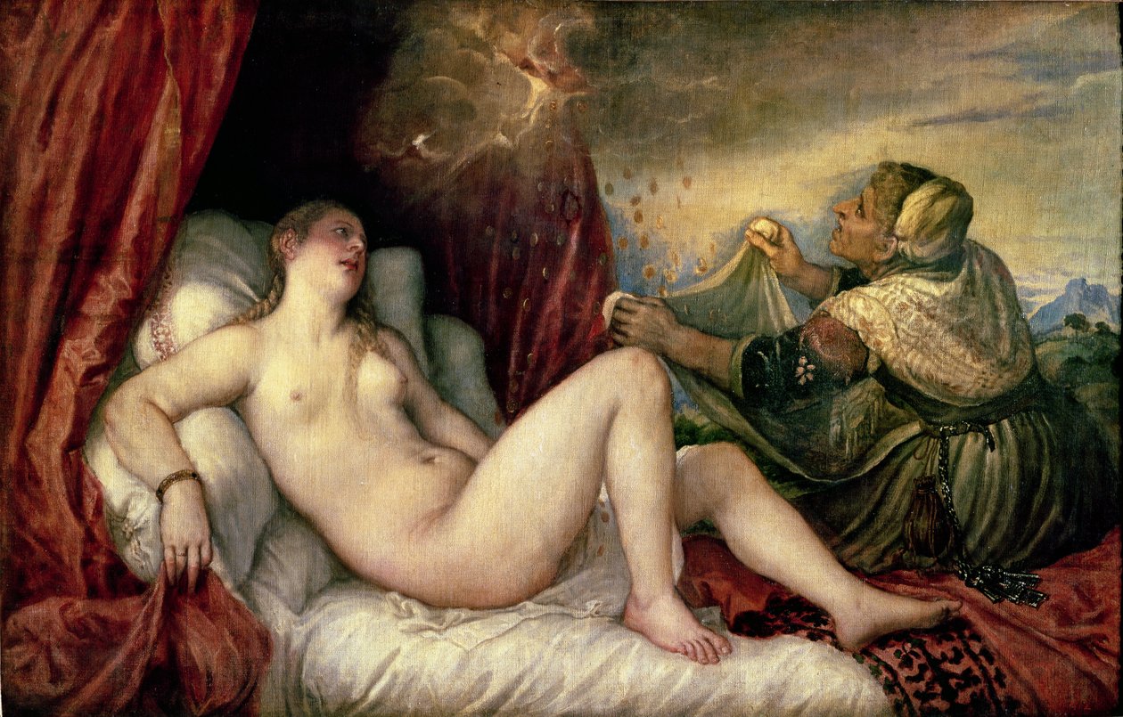 Danae, 1554 körül alkotó: Tiziano Vecelli