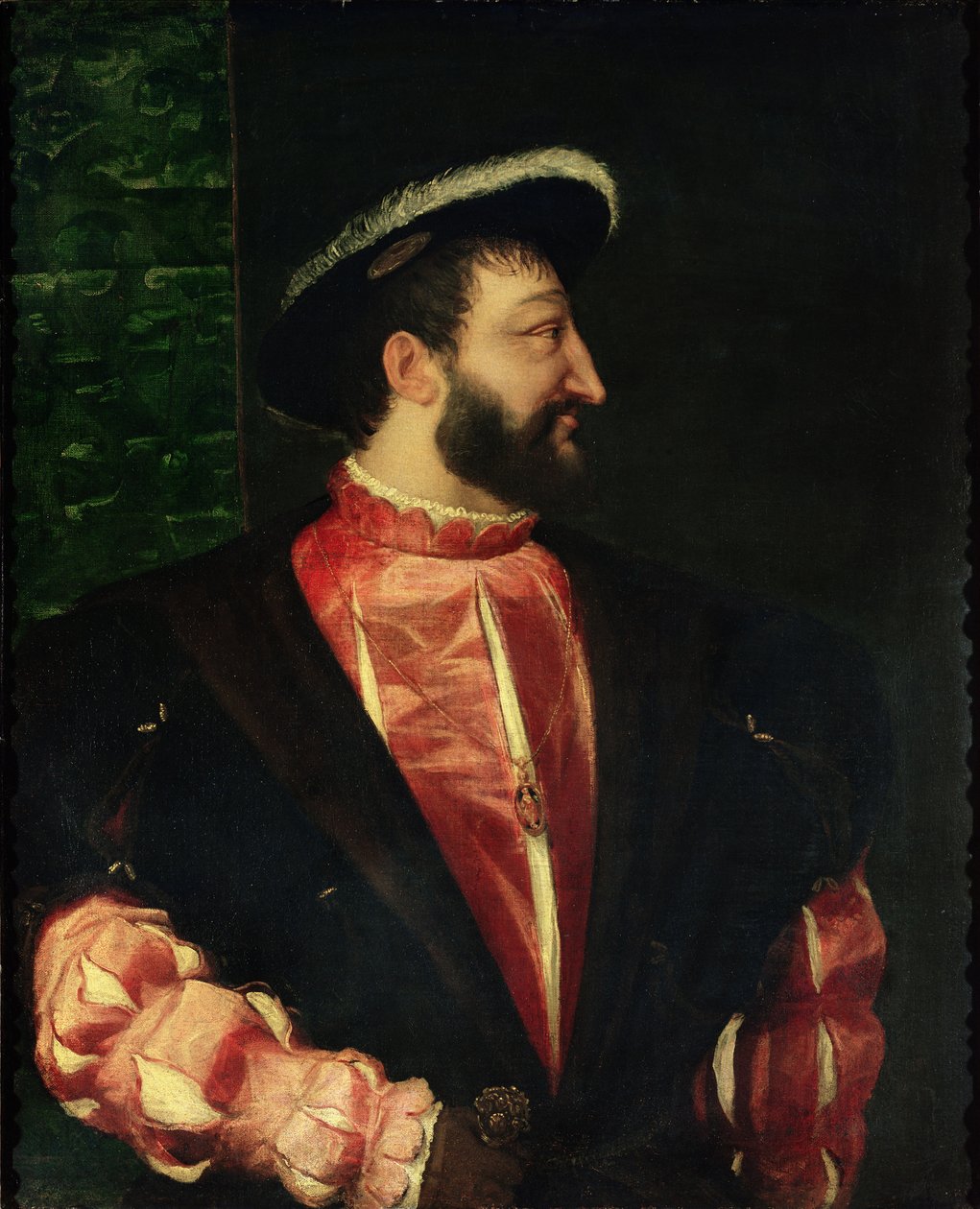 I. Ferenc (1494-1547) portréja 1538 alkotó: Tiziano Vecelli