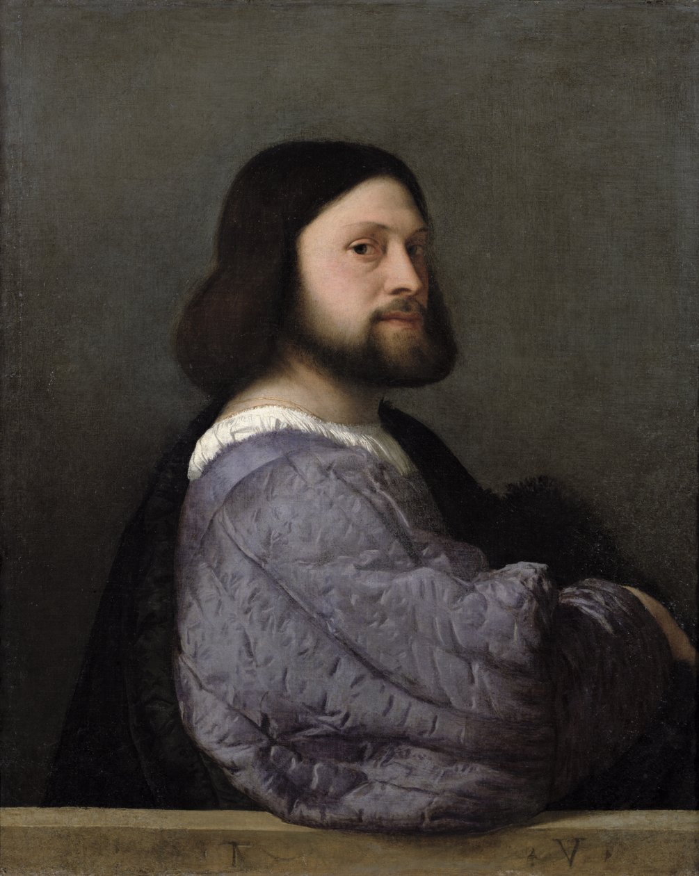 Egy férfi portréja, 1512 körül alkotó: Tiziano Vecelli