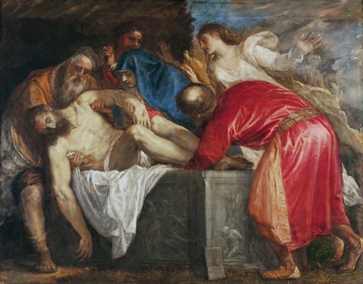 Krisztus síremléke, 1559 alkotó: Tiziano Vecelli