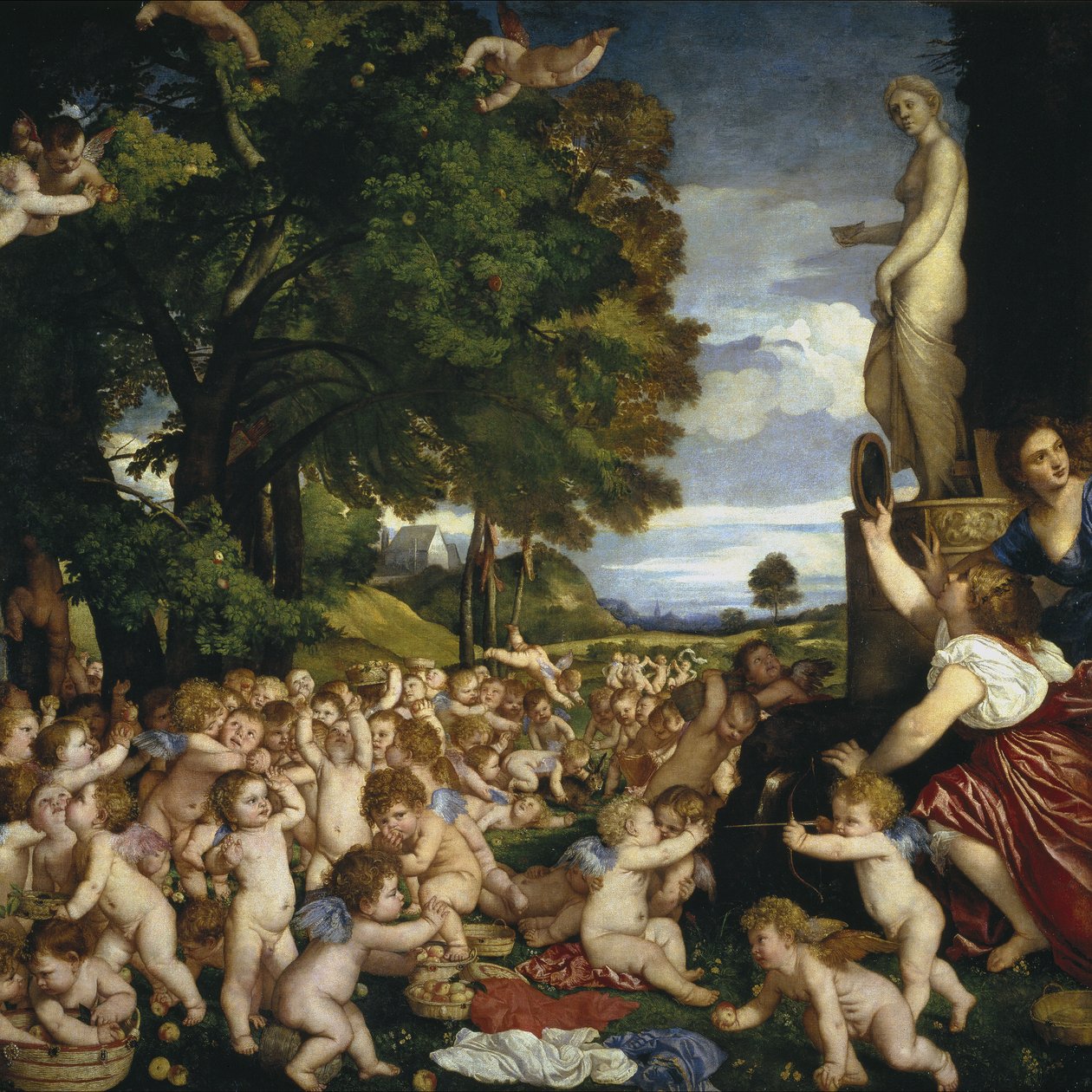Felajánlás Vénusznak, 1518-1519 alkotó: Tiziano Vecelli