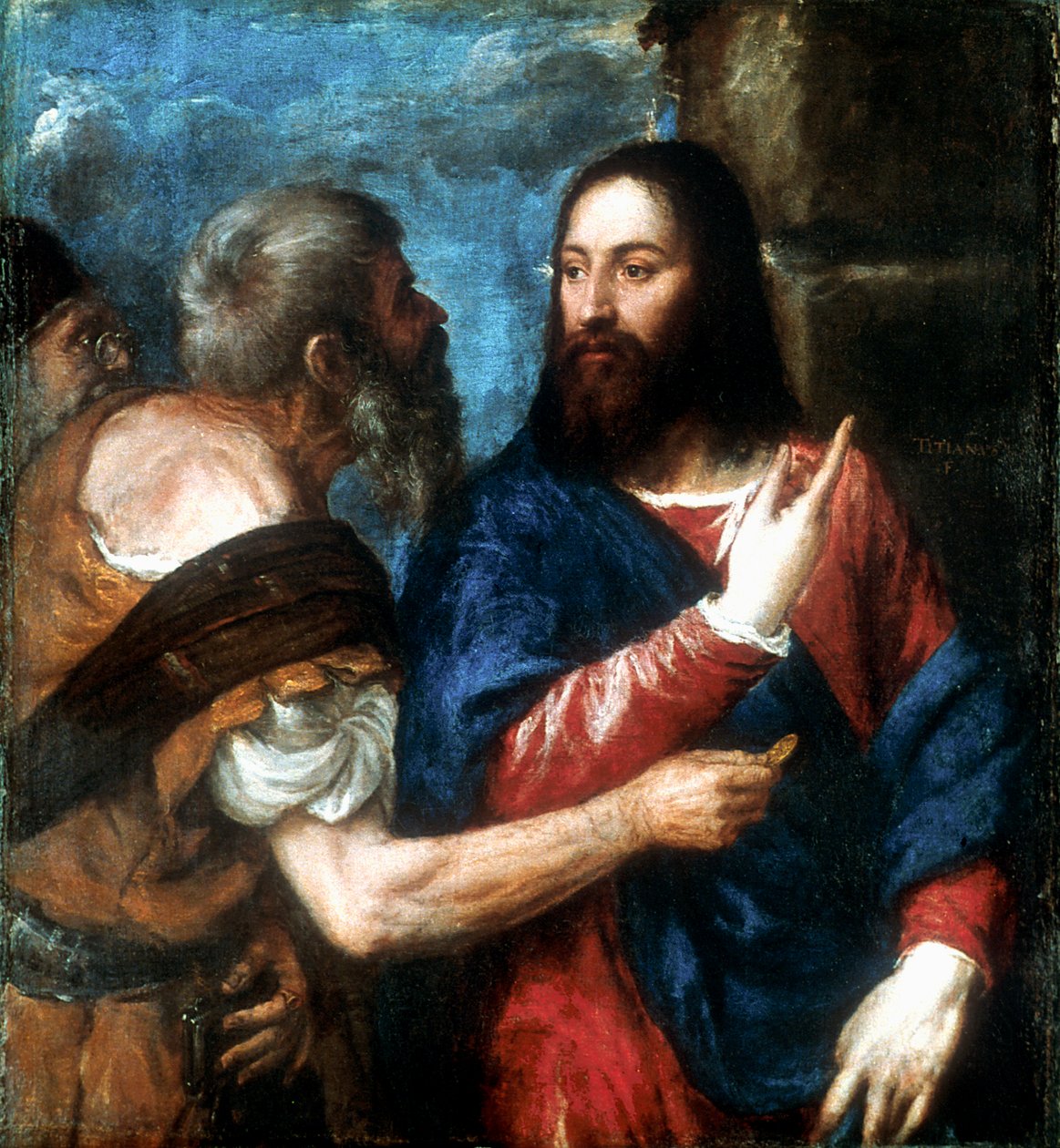 The Tribute Money, 1560-1568 alkotó: Tiziano Vecelli