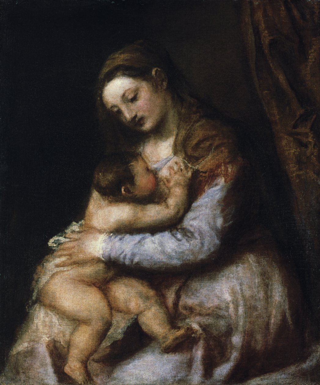 A Szűz és a Gyermek, 1570-1576 alkotó: Tiziano Vecelli