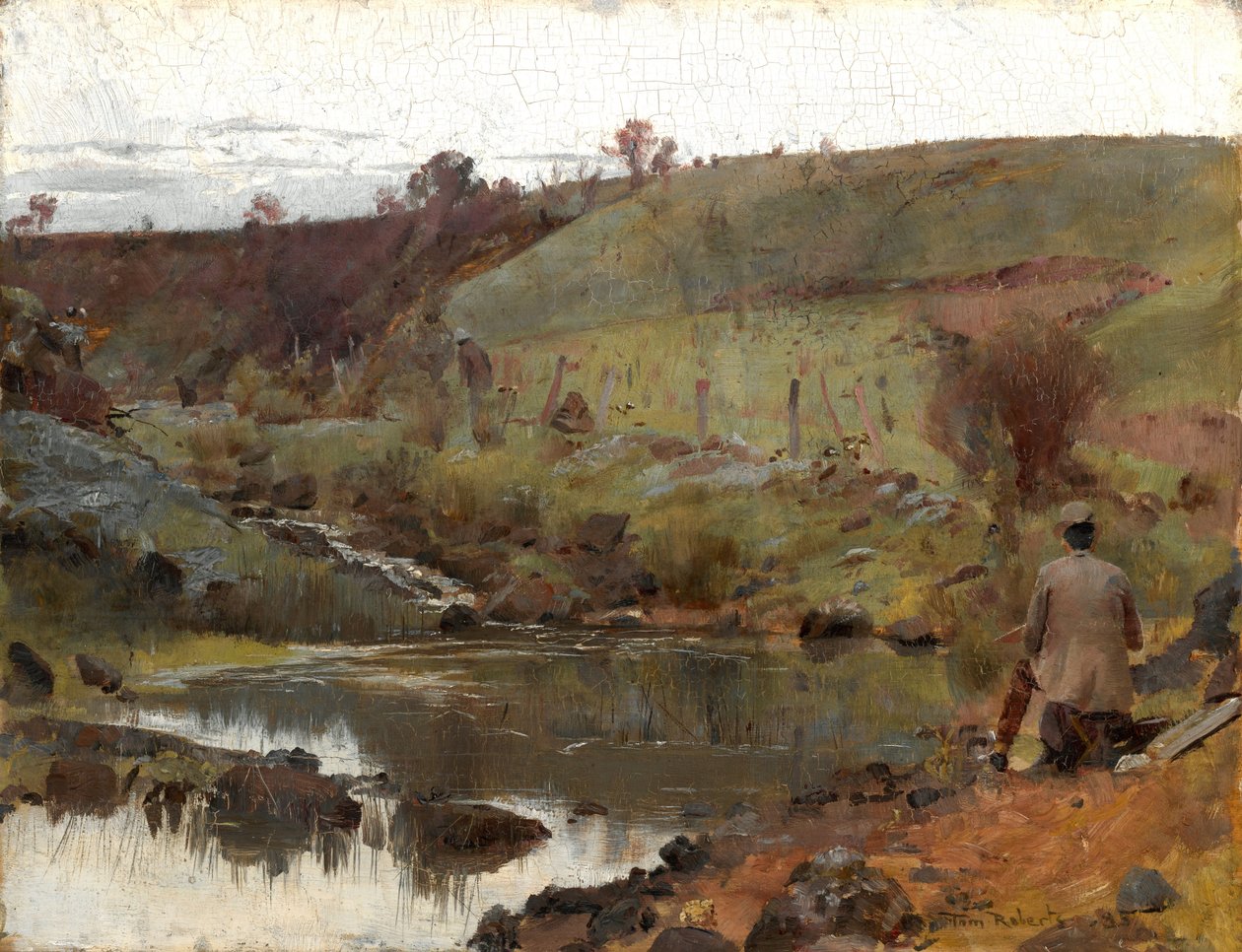 Csendes nap a Darebin -patakon alkotó: Tom Roberts