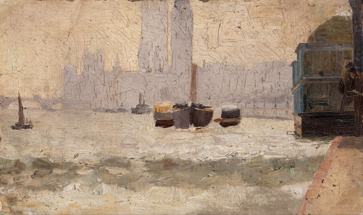 Köd, Temze töltése alkotó: Tom Roberts