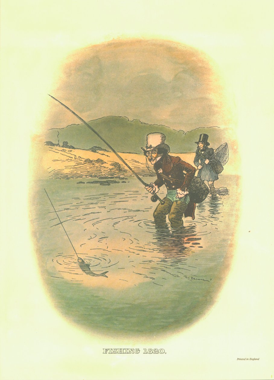Halászat, 1820, c1910. alkotó: Tom Browne