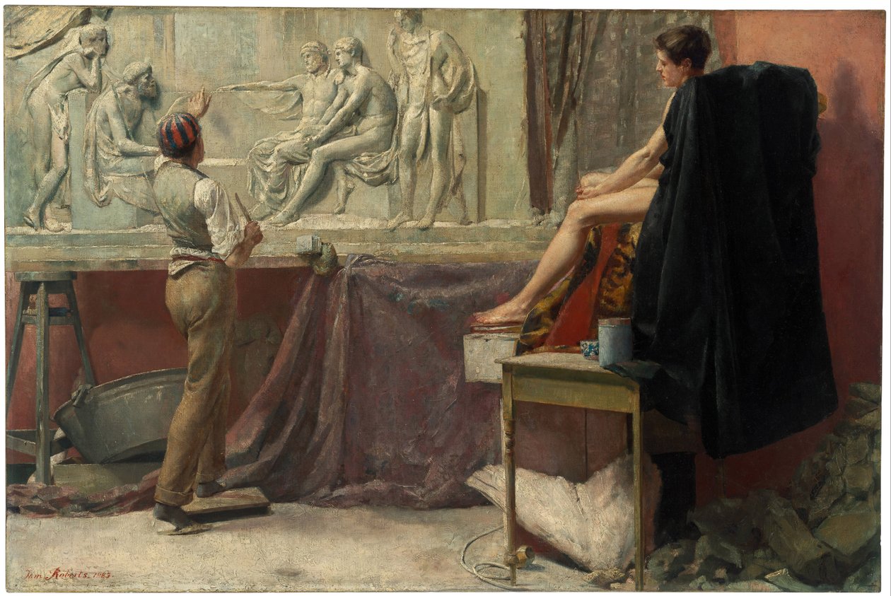 A szobrászműhely, 1885 alkotó: Tom Roberts