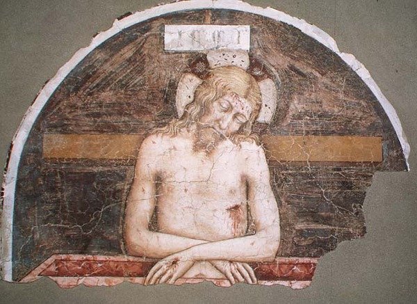 Pieta (friss) alkotó: Tomaso da (late 15th century) Modena
